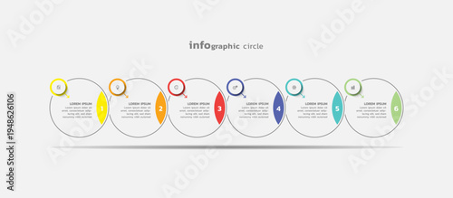 Presentation business abstract background infographic template colorful