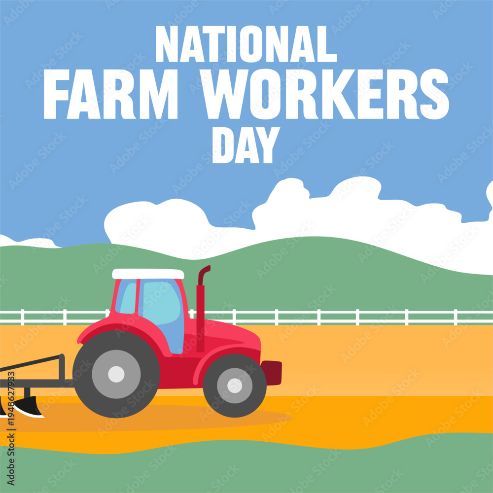 Obraz premium National Farm Workers Day to honor farm workers