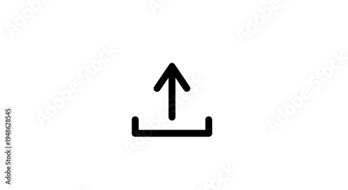 Upload Icon, Arrow Up Symbol, Uploading Data, Cloud Storage, Transferring Files, Digital Technology