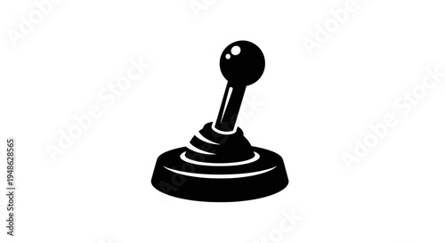 Vintage Joystick Icon, Retro Gaming Controller, Old School Video Game Control