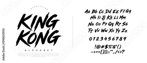 Distressed dry brush font for scary horror movie posters and halloween themed graphic designs