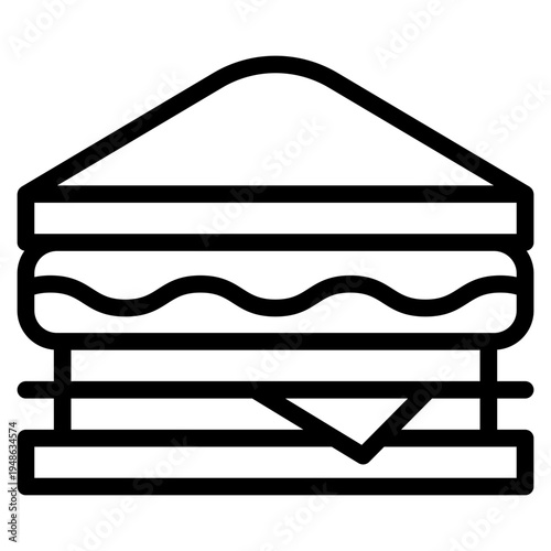 Sandwich icon vector illustration.
