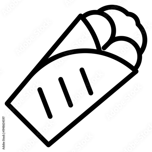 Taco icon vector illustration.