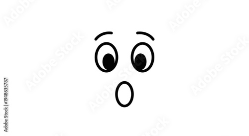 Surprised Face Emoji, Shocked Expression, Wide Eyes, Open Mouth, Astonishment