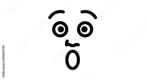 Surprised Face Emoji, Shocked Expression, Wide Eyes, Open Mouth, Astonishment