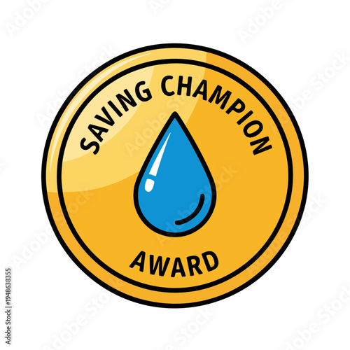 World Water Day Logo Concept with Drop. A professional 3D graphic featuring a large, crystalline water drop with an embedded world map on a clean background.