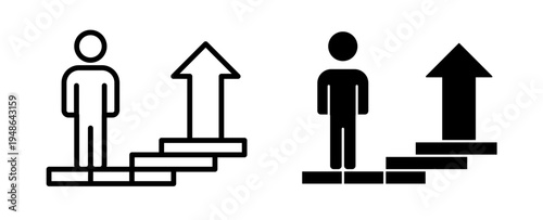 Personal development icons pack. vector illustrations designs