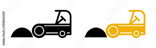 Road construction signs pack. vector illustrations designs