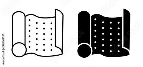 Sandpaper icons pack. vector illustrations designs