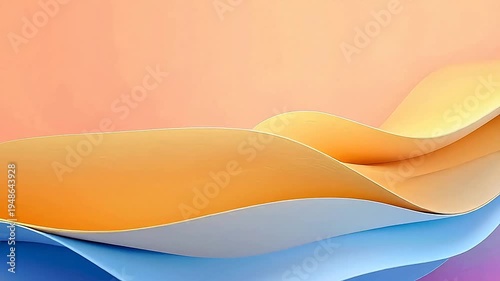 Digital technology rainbow color curve abstract  background