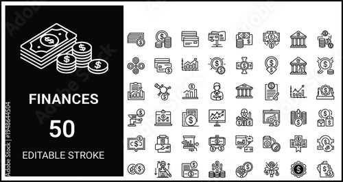 Medical line icon set featuring healthcare equipment stethoscope ambulance pills hospital bed and first aid supplies, 17 words.