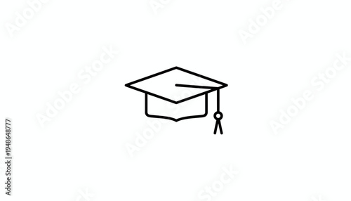 Graduation Cap Icon Vector Illustration