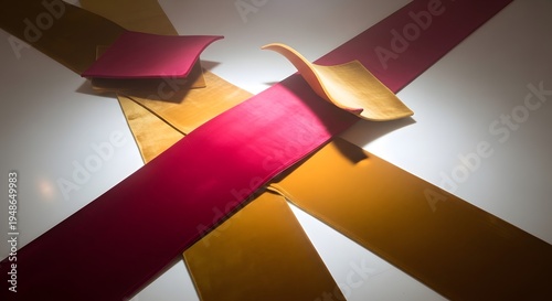 Abstract Composition of Colors and Shapes