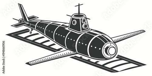 a large satellite with solar panels and antennae Vector