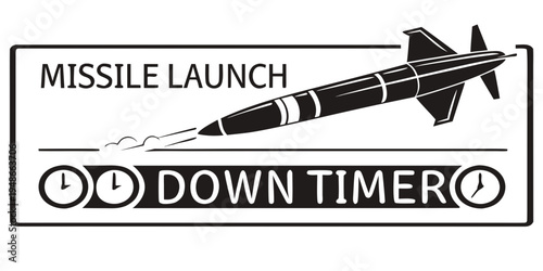 a missile launching into the air Vector