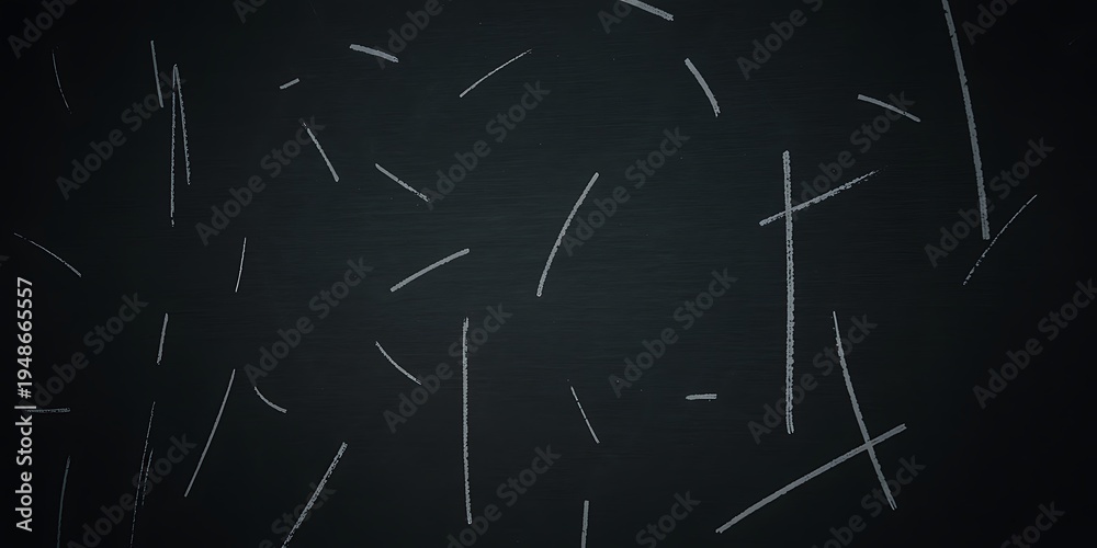Fototapeta premium Abstract digital art with white lines on dark background