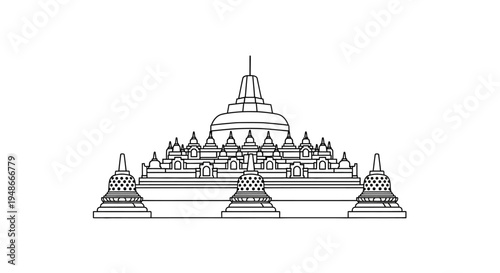 Buddhist temple architecture Stupa design.