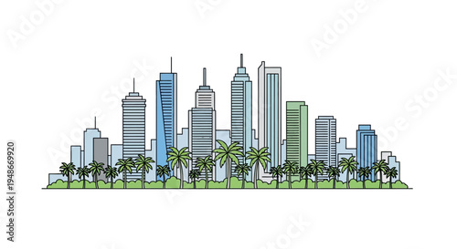 City Skyline with Tall Buildings 8.