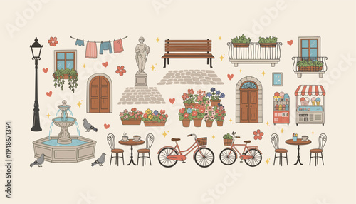 European City Street Elements Collection