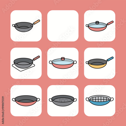 Set of cosmetic face powder compacts and makeup foundation palettes icons for beauty salon skincare and female fashion cosmetics product design