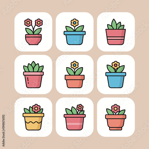 Delicious potato chips and snack icons set featuring ribbed crisps bowl of snacks and bag for junk food and party catering concept