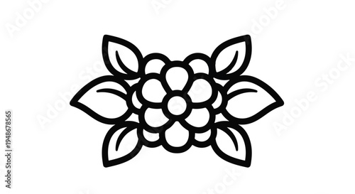Floral illustration vector design element