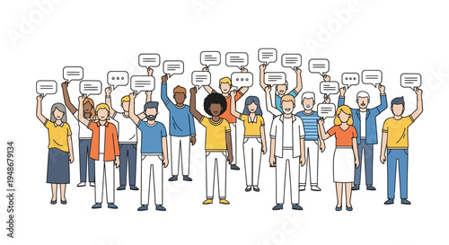 Diverse_group_raising_small_speech_icons_2_1771830465973.eps