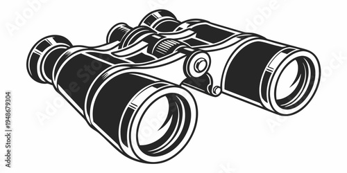 a pair of binoculars with a sleek design Vector