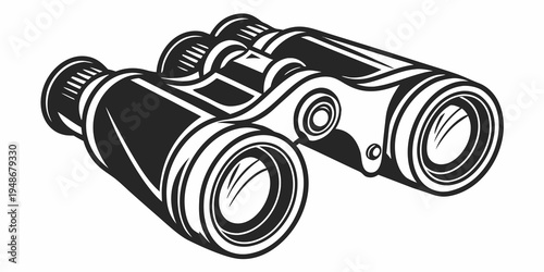 a pair of binoculars Vector