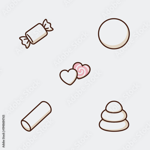 Coffee Time decorative lettering surrounded by breakfast and cozy icons including french press donuts coffee bag plant book and game controller for morning routine and cafe lifestyle themes