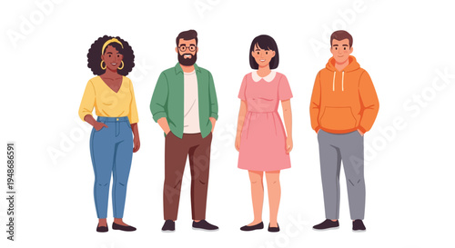 Diverse group of people.