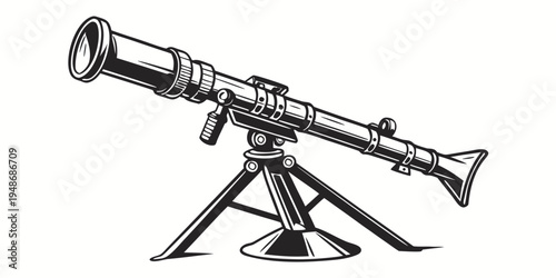 a clarinet on a stand Vector