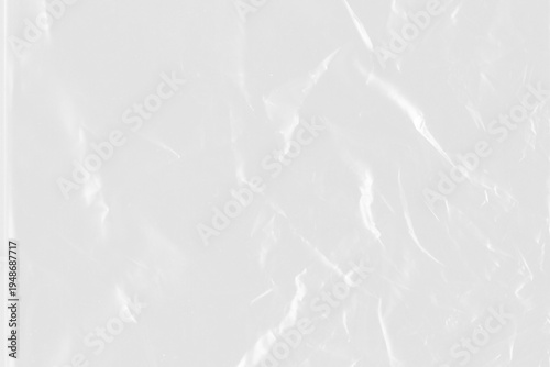 Obraz na płótnie Sharp creased polyethylene wrap layer