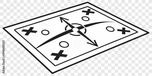 a black and white drawing of a dartboard Vector