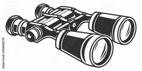 a pair of binoculars with a sleek design Vector
