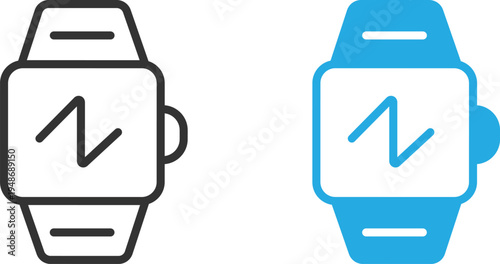 Unique and clean Fitness Smartwatch Icon