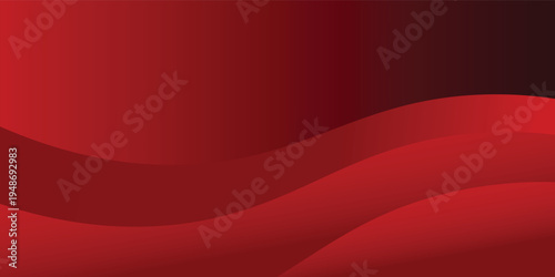 A modern abstract background featuring elegant red flowing waves, deep crimson gradients, and layered curved shapes. Perfect for corporate presentations, luxury branding, or creative web banners. 