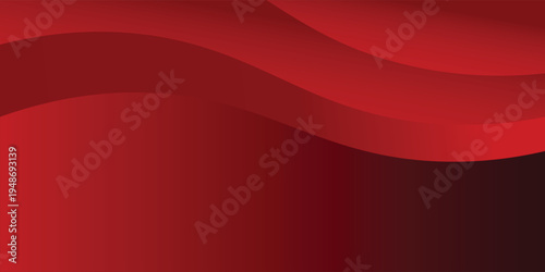 A modern abstract background featuring elegant red flowing waves, deep crimson gradients, and layered curved shapes. Perfect for corporate presentations, luxury branding, or creative web banners. 
