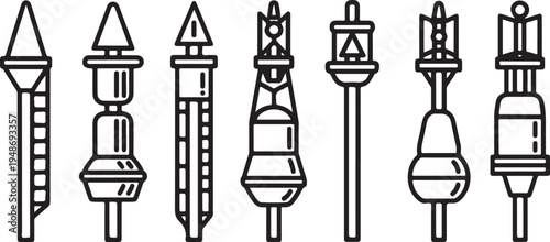 A variety of different types of syringes and needles Vector