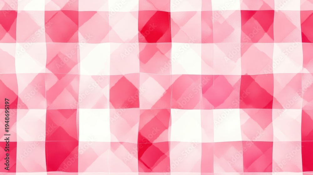 Fototapeta premium Pastel Check background,Tartan plaid seamless pattern on paper texture, paint brush style illustration,Plaid shirt textile,gingham fabric,for banner and background.