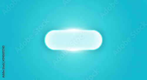 Glowing white rectangle on teal background glowing rectangle white shape bright light shiny border