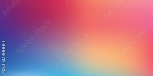Vibrant colorful gradient background with smooth soft blur blending warm pinks, oranges and cool blues; versatile abstract backdrop for web, presentations, branding, 