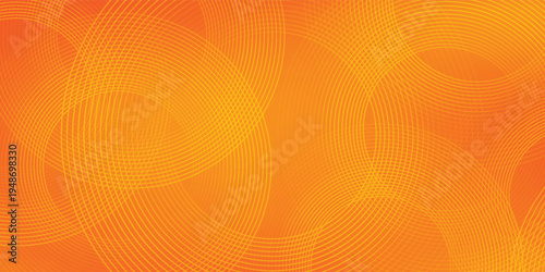 Abstract orange background with circles. Vector illustration