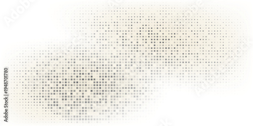 Vintage beige halftone paper texture. Retro craft ecru wallpaper with speckles, flecks, particles. Light cream grunge grain overlay background. Dirty dotted specked canvas material backdrop. Vector