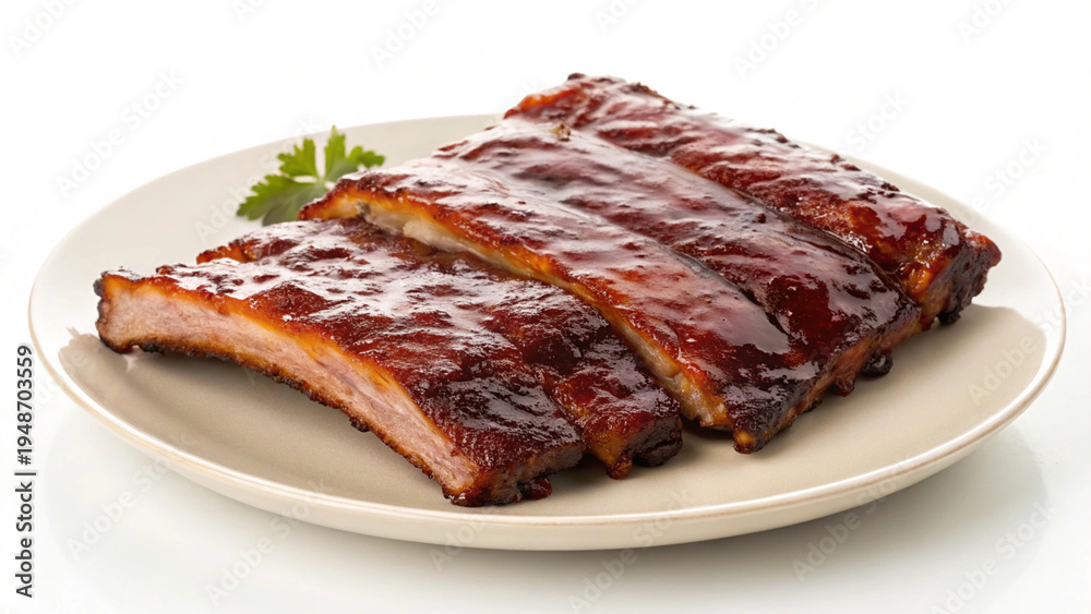 Fototapeta premium smoked ribs