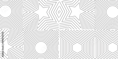 Abstract black and white blend line art background vector. Wallpaper design with wavy line in motion. Illustration for banner, packaging, social media, ads.