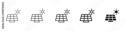 Solar panel icon