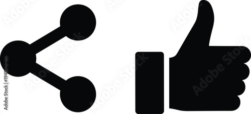 share, like, social, media, icon, symbol, network, communication, internet, connection, approval, digital, interface, button, technology, app, web, marketing, ui, illustration