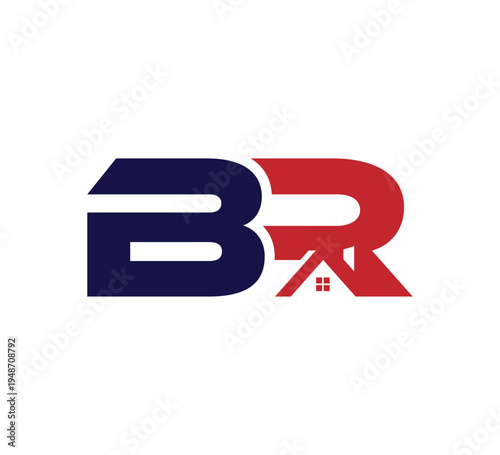 Logo initial Vector Real Estate / Realty BR