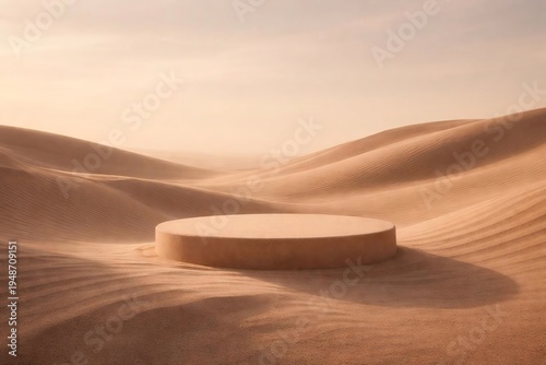 Desert sand dune podium natural product display background